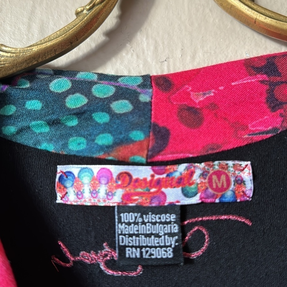 Desigual Floral Twist Dress Size Medium - Picture 4 of 5